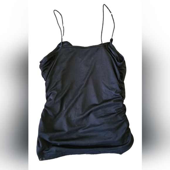 No Boundaries Rouched Front Cropped Tank - Picture 2 of 2